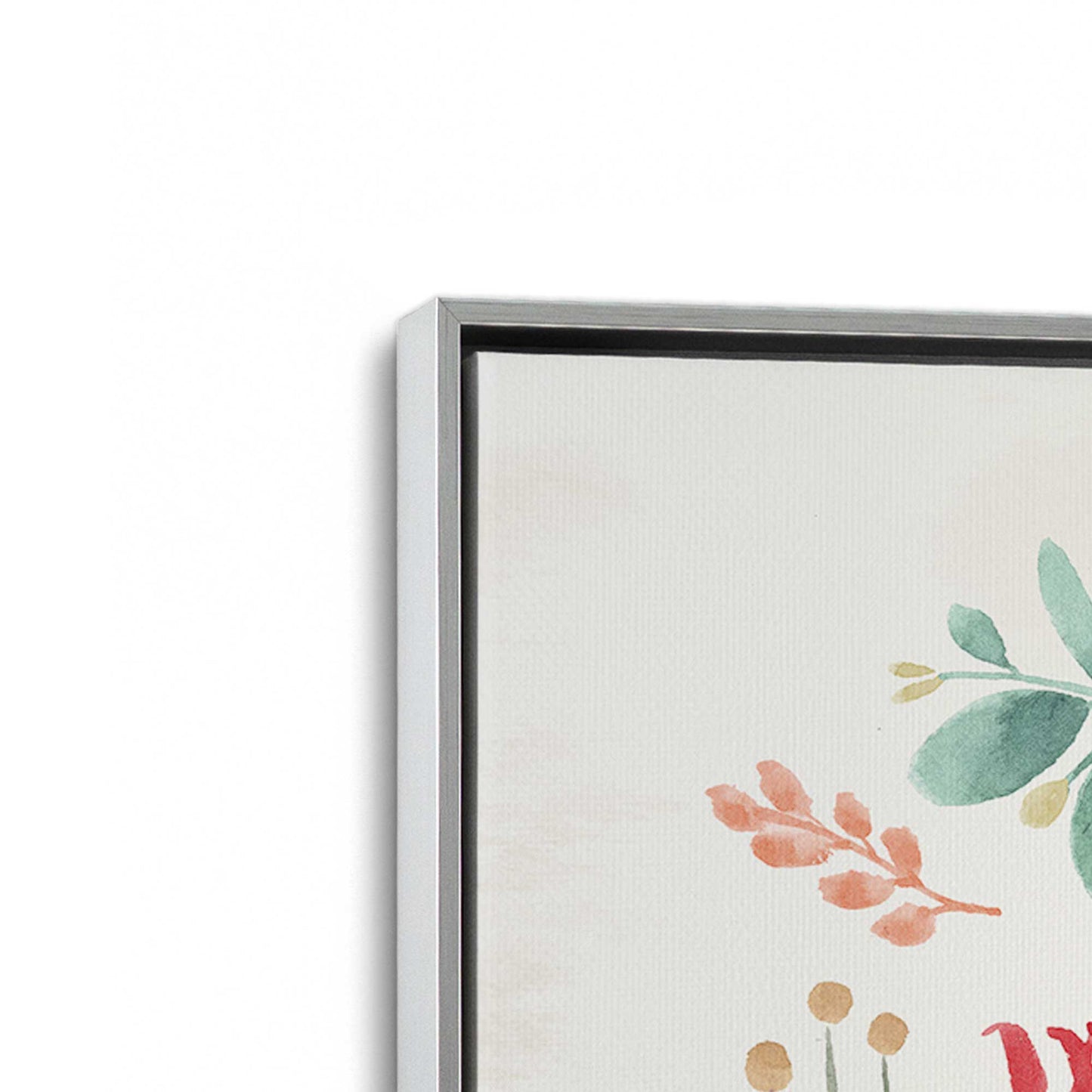 [Color:Polished Chrome], Picture of art in a Polished Chrome frame at an angle