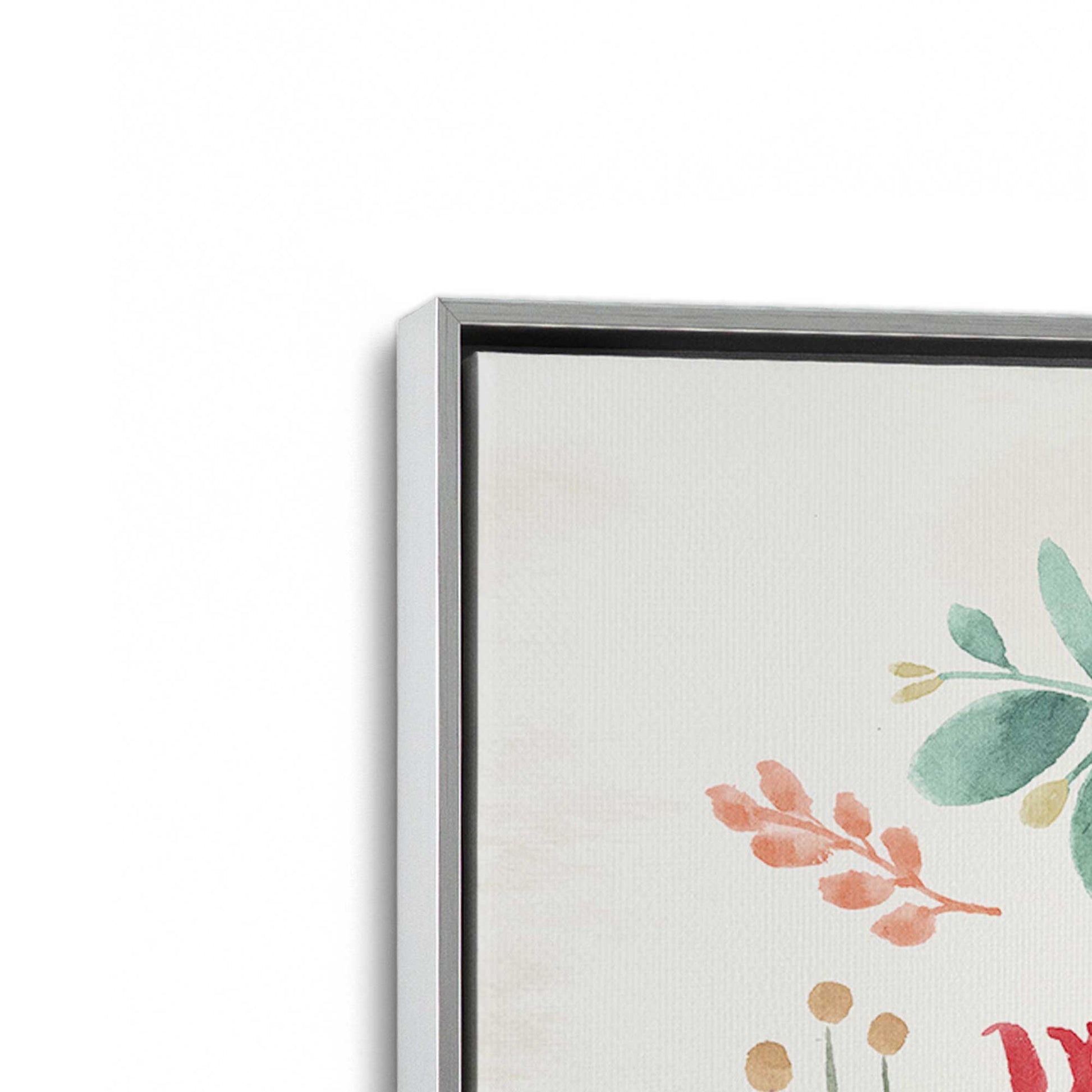 [Color:Polished Chrome], Picture of art in a Polished Chrome frame at an angle