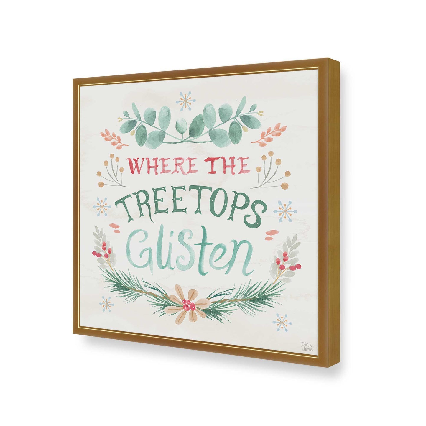 [Color:Polished Gold], Picture of art in a Polished Gold frame of the corner