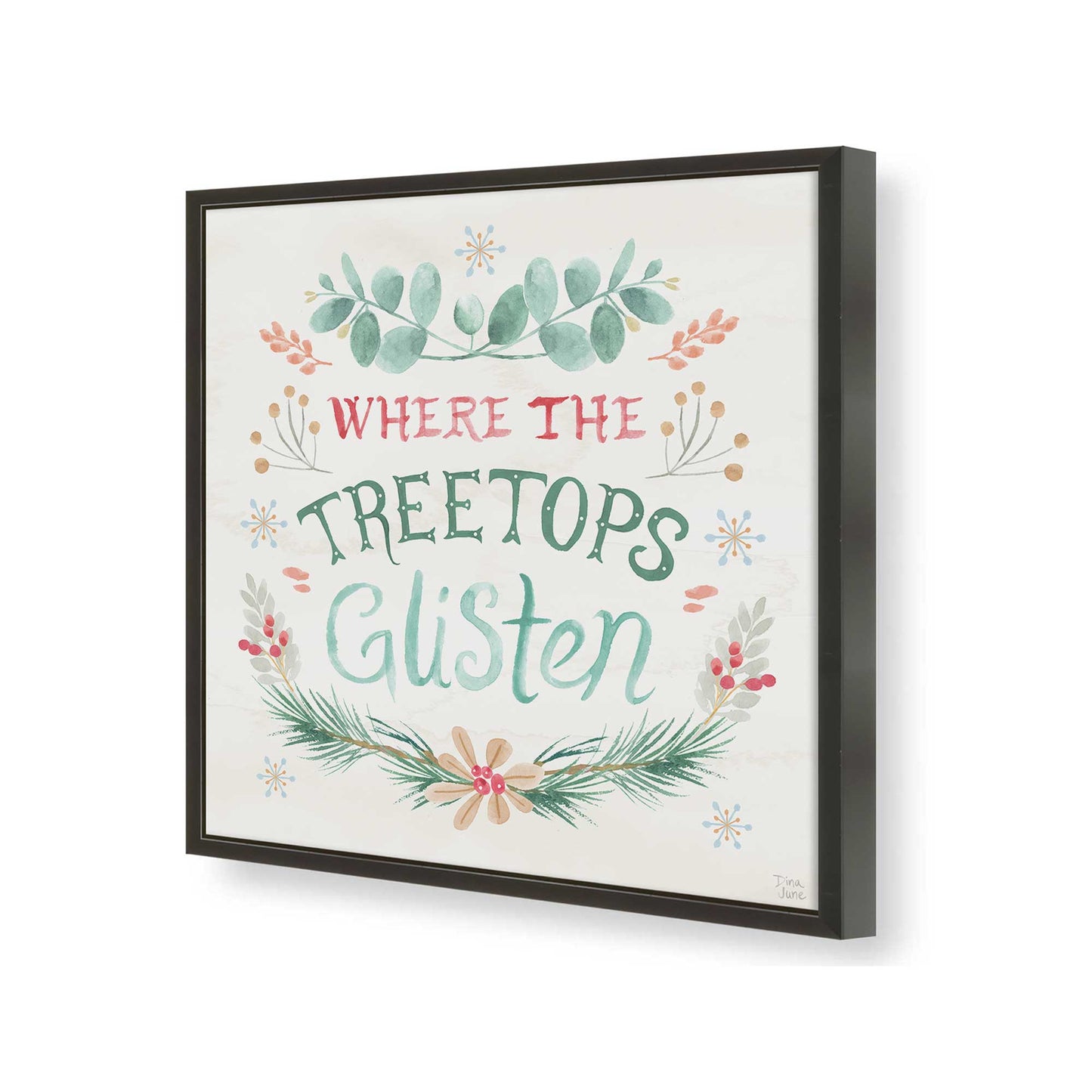 [Color:Satin Black], Picture of art in a Satin Black frame of the corner