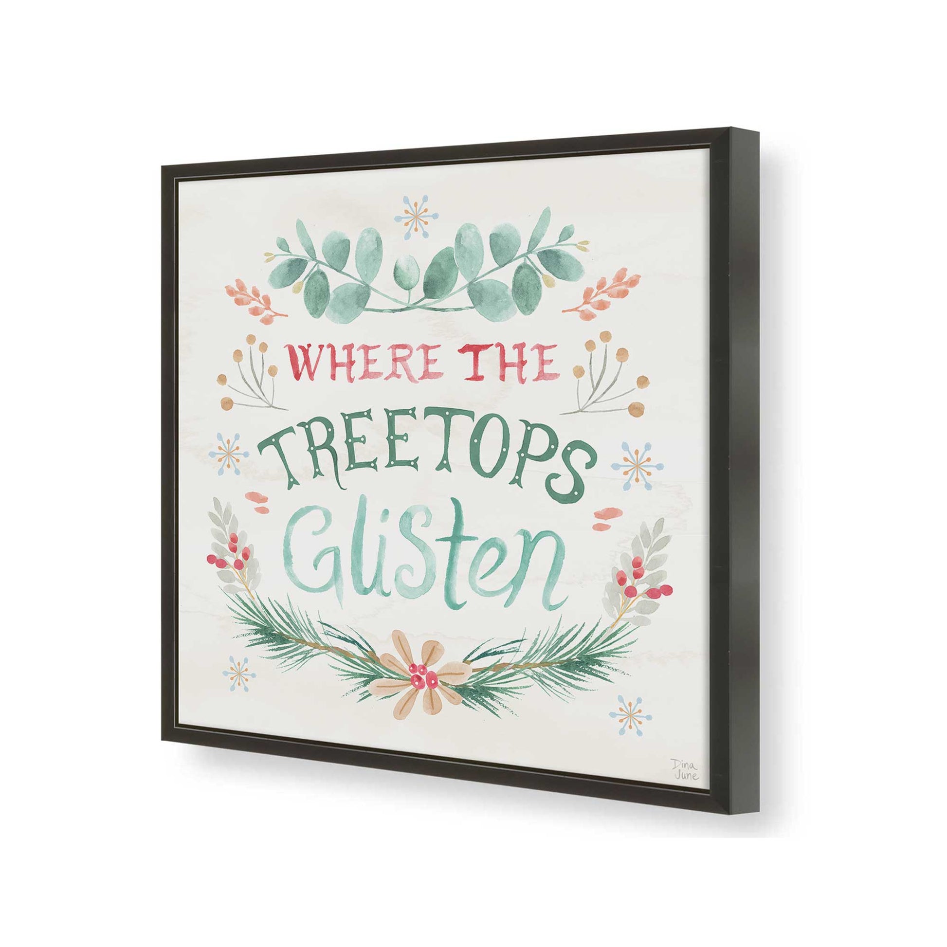 [Color:Satin Black], Picture of art in a Satin Black frame of the corner