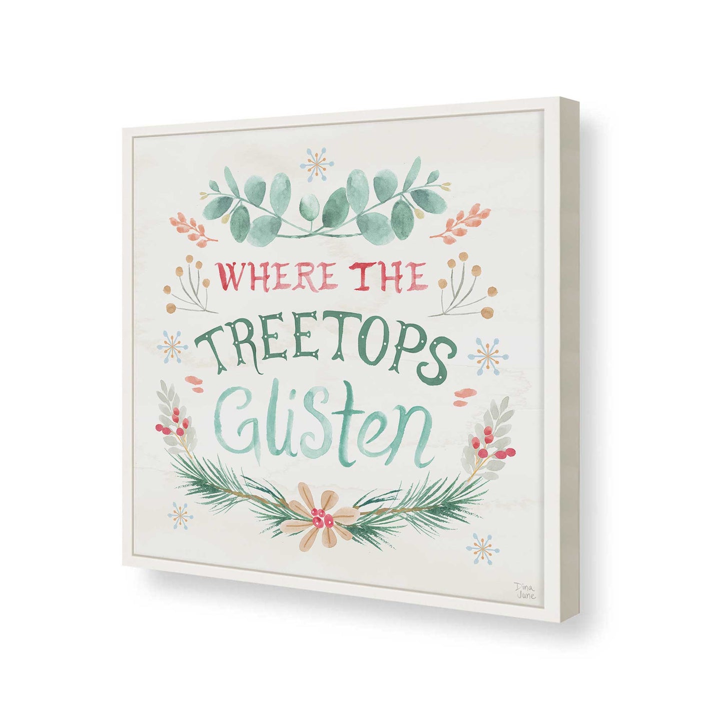 [Color:Opaque White], Picture of art in a Opaque White frame of the corner