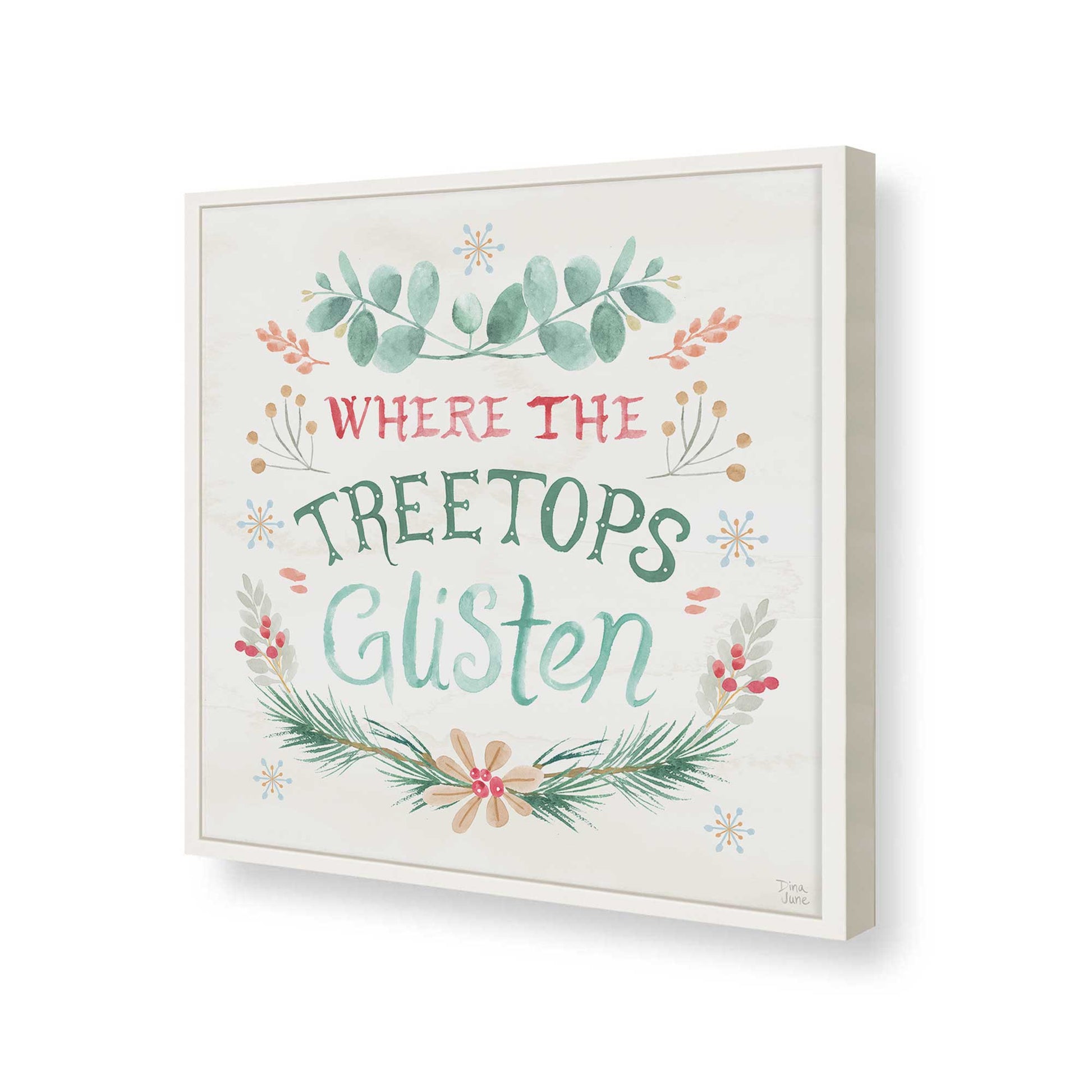 [Color:Opaque White], Picture of art in a Opaque White frame of the corner