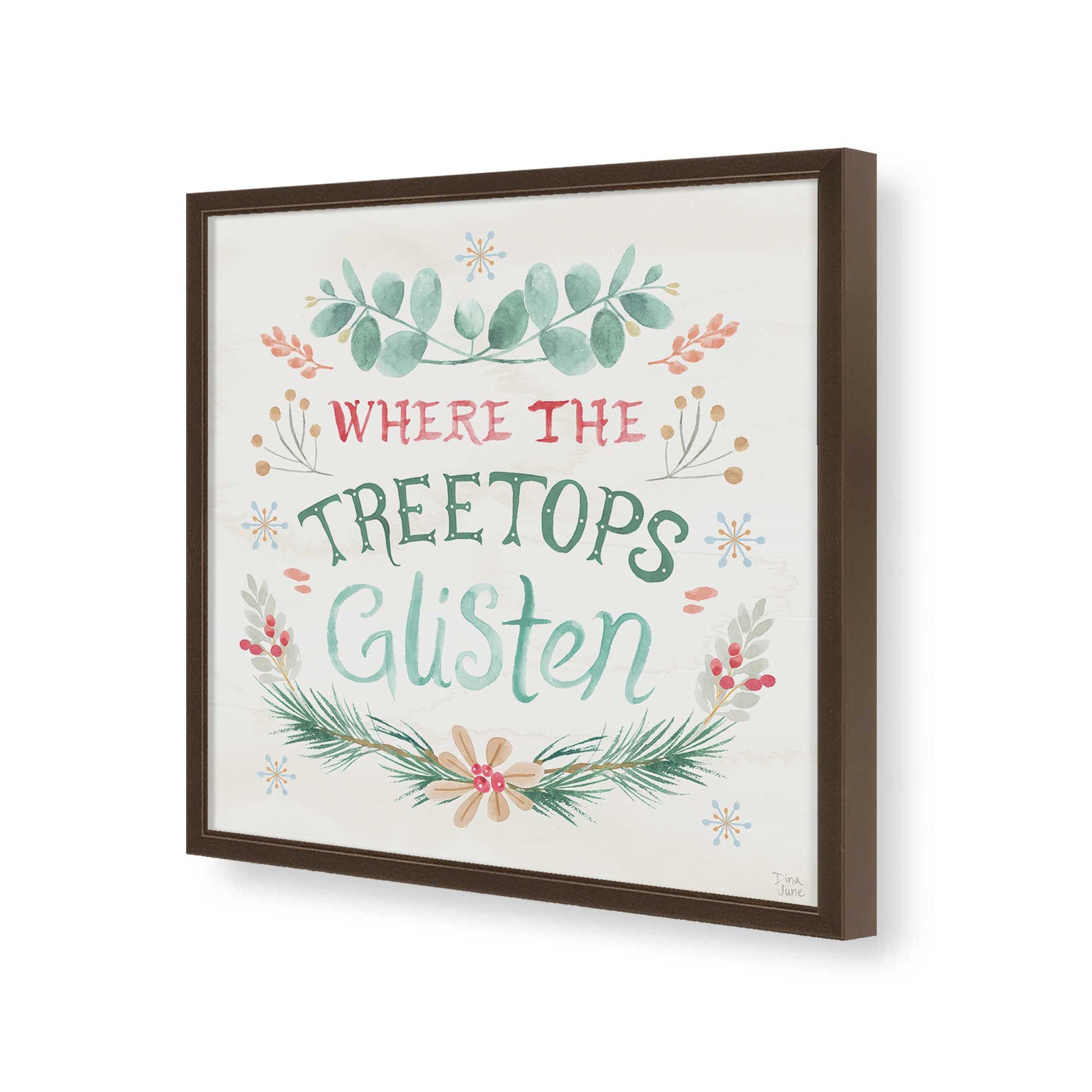 [Color:Espresso], Picture of art in a Espresso frame of the corner