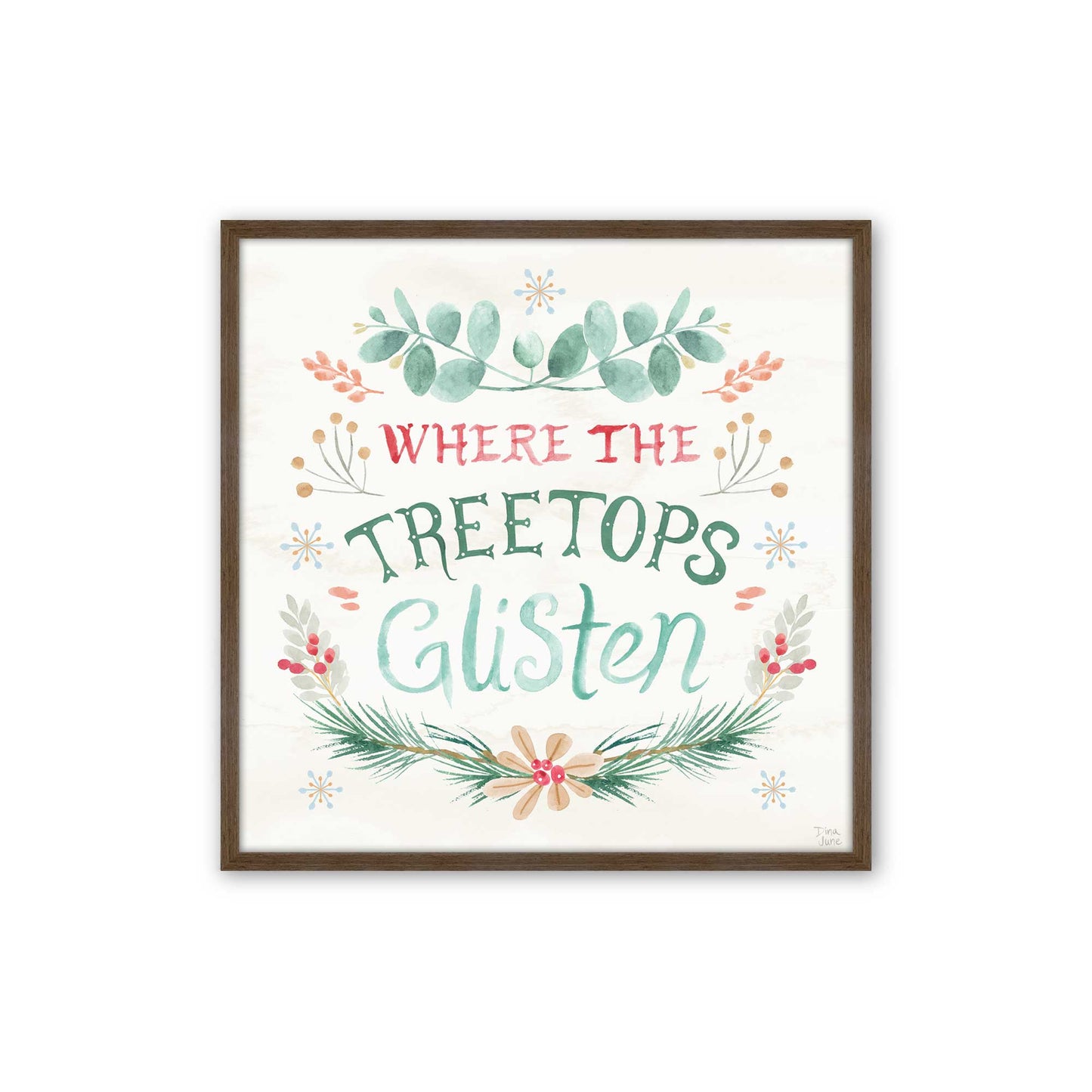 [Color:Walnut], Picture of art in a Walnut frame