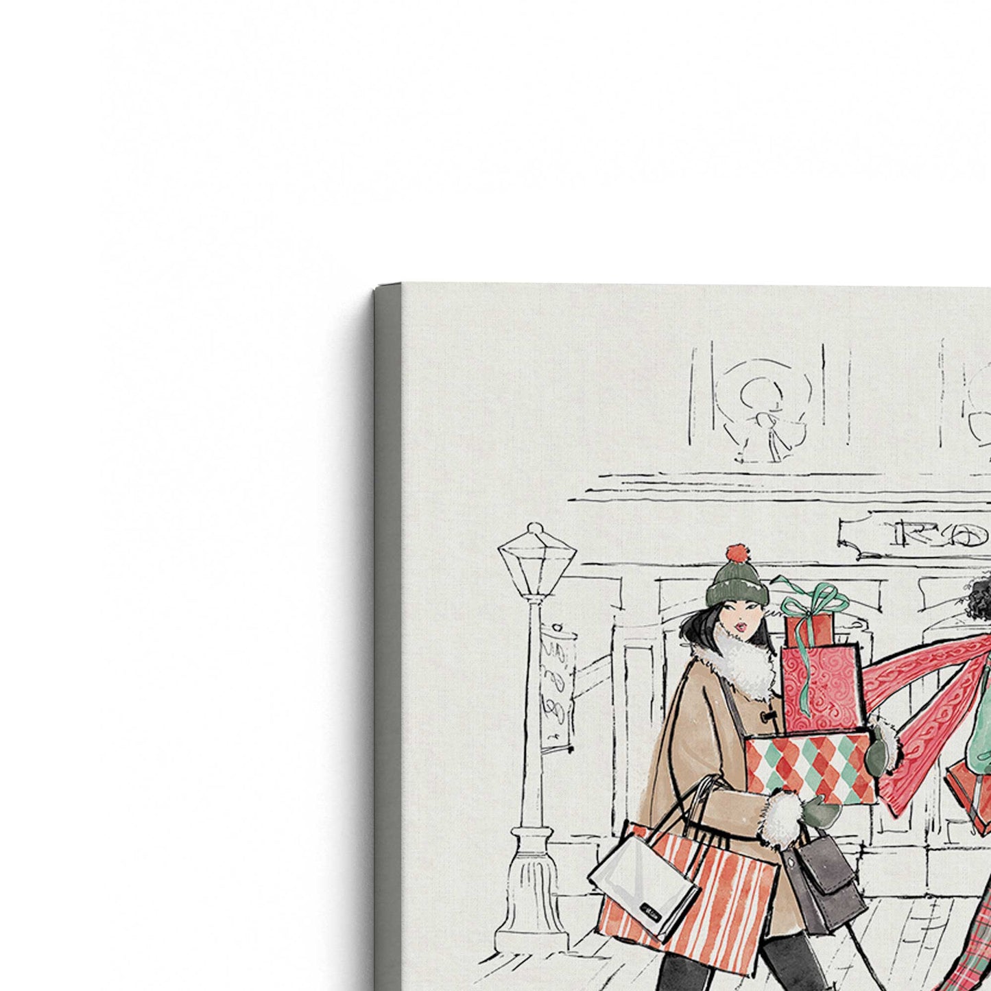 [Color:Stretched Canvas], Picture of the corner of the art