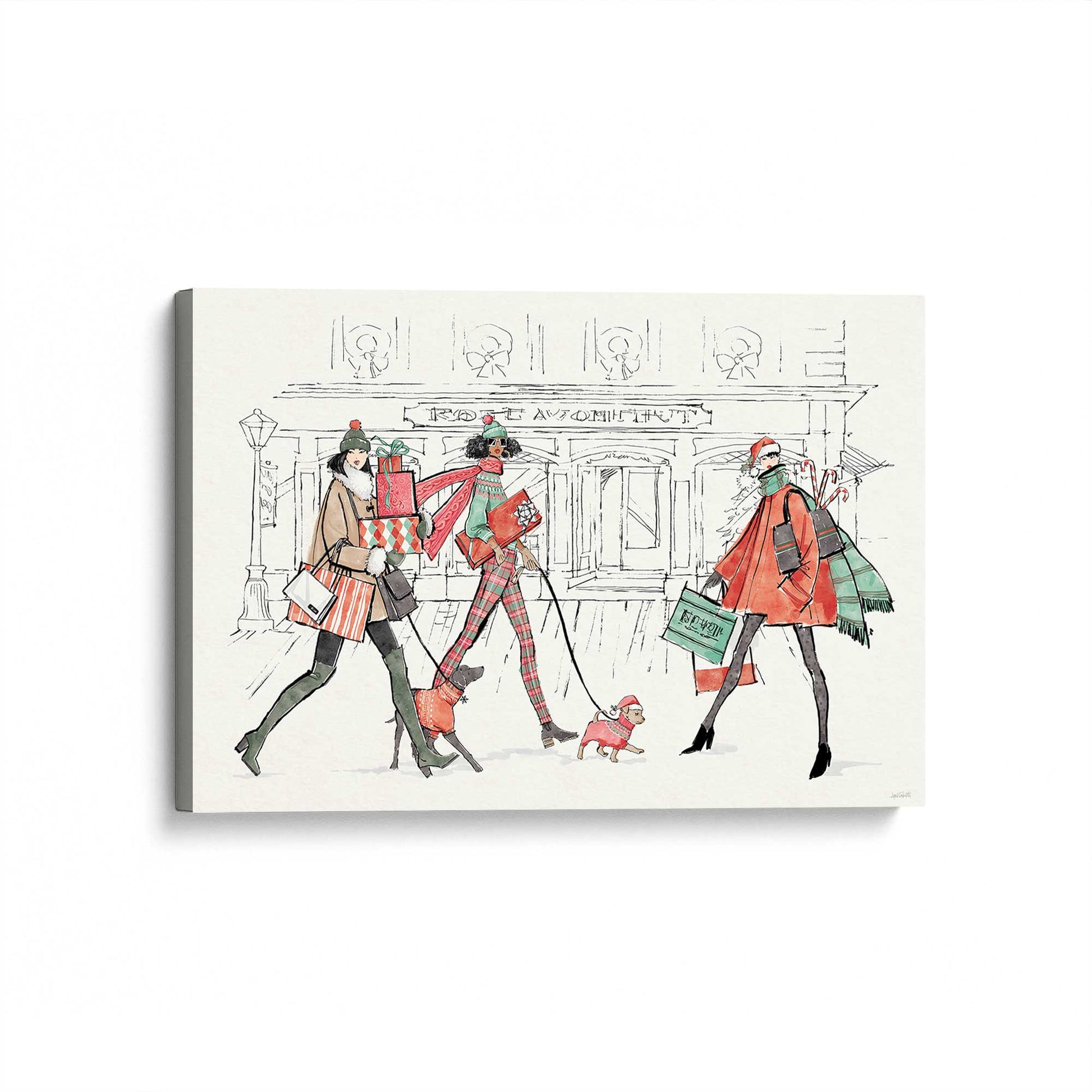 [Color:Stretched Canvas], Picture of art at an angle