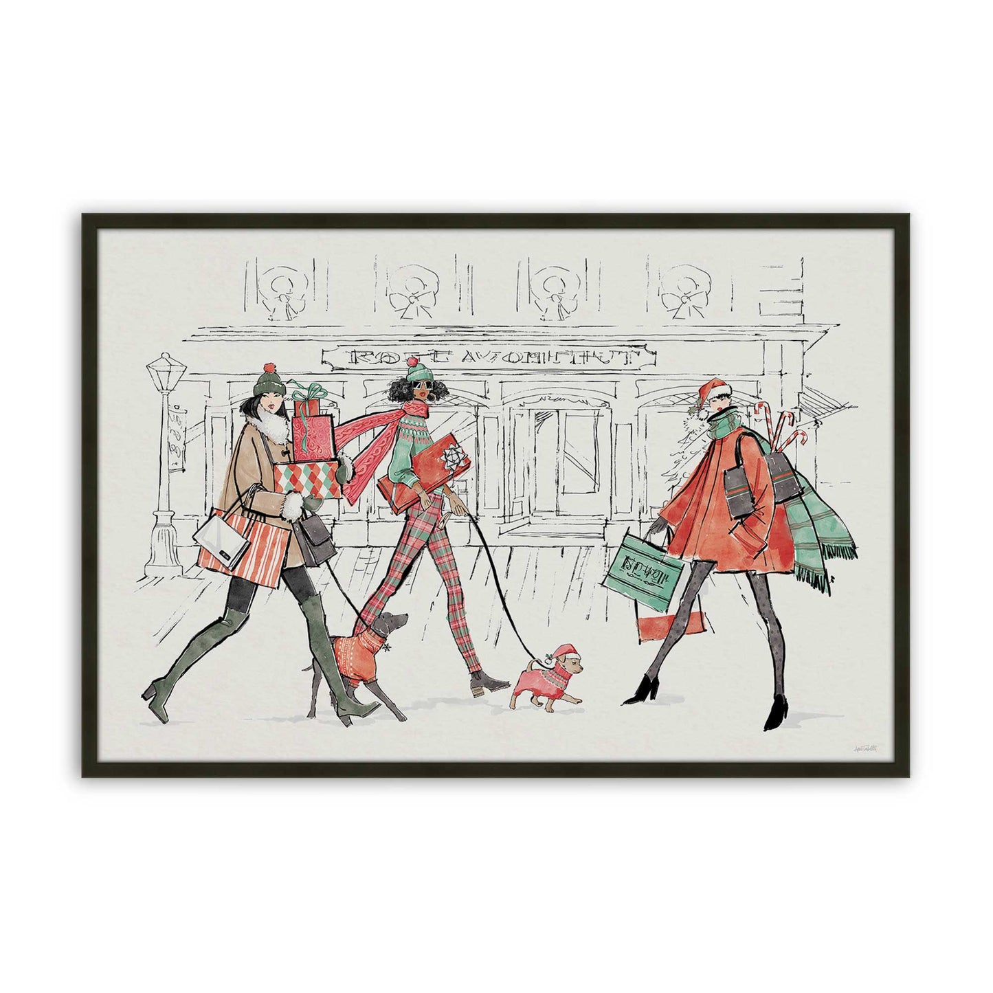 [Color:Satin Black], Picture of art in a Satin Black frame