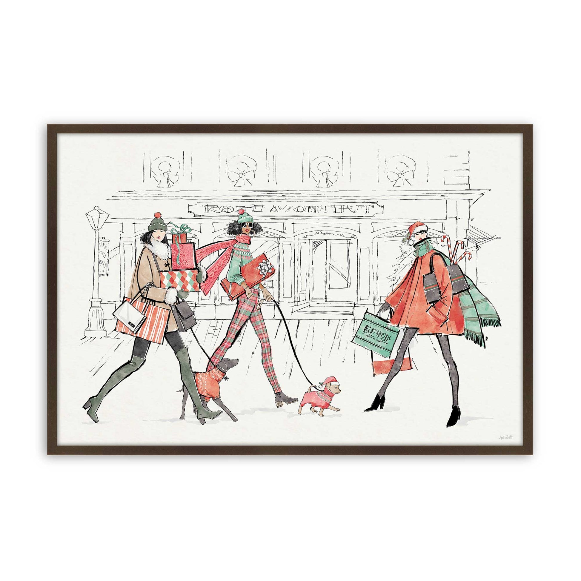 [Color:Belvinder Brown], Picture of art in a Belvinder Brown frame