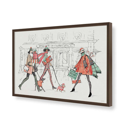 [Color:Brown], Picture of art in a Brown frame of the corner