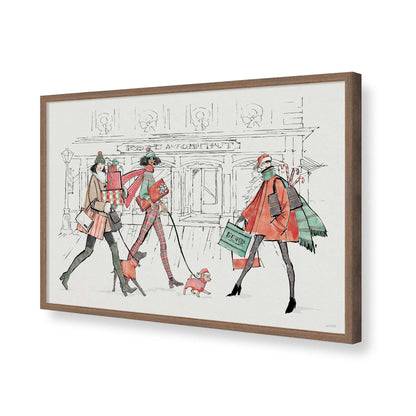 [Color:Walnut], Picture of art in a Walnut frame of the corner