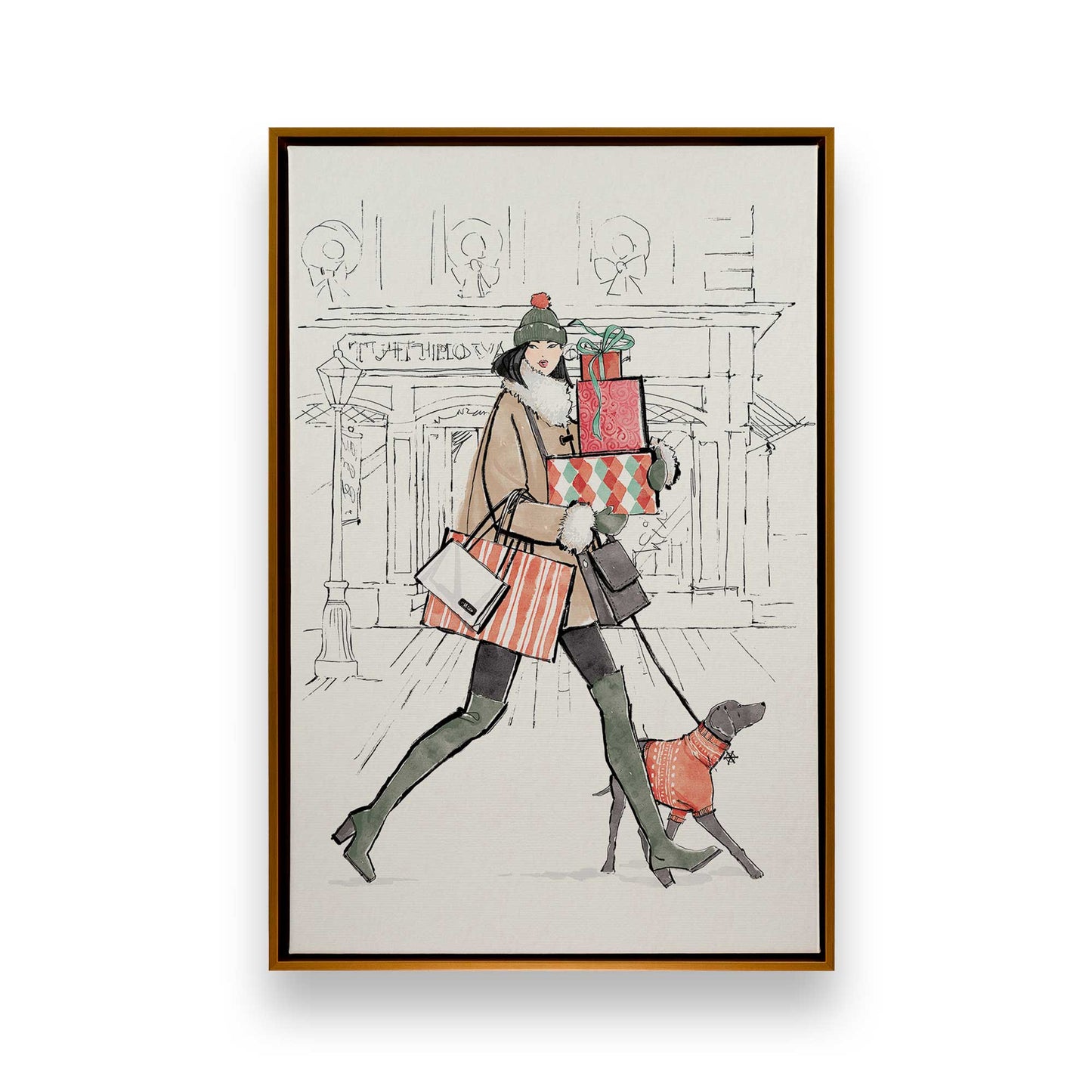 [Color:Polished Gold], Picture of art in a Polished Gold frame