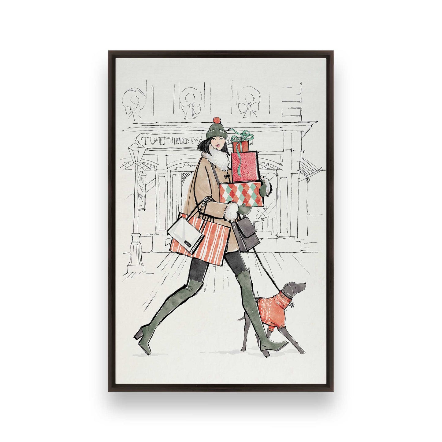 [Color:Espresso], Picture of art in a Espresso frame