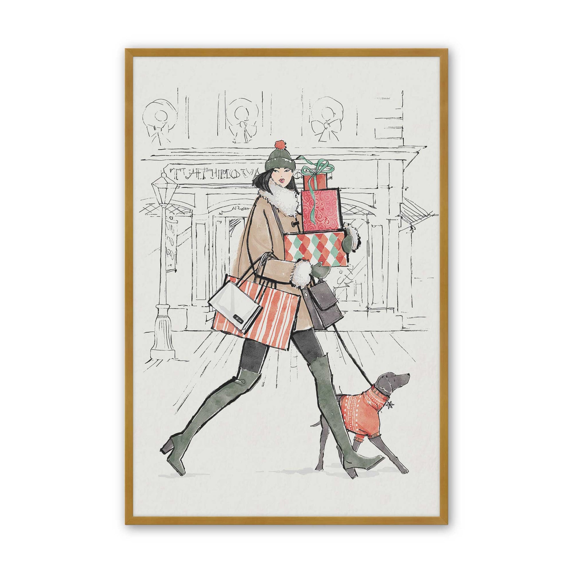 [Color:Polished Gold], Picture of art in a Polished Gold frame