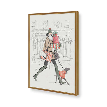 [Color:Polished Gold], Picture of art in a Polished Gold frame of the corner