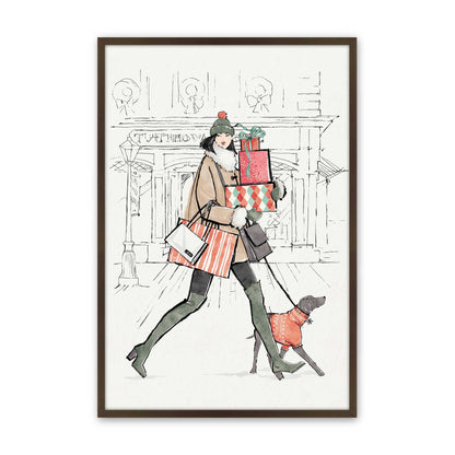 [Color:Belvinder Brown], Picture of art in a Belvinder Brown frame