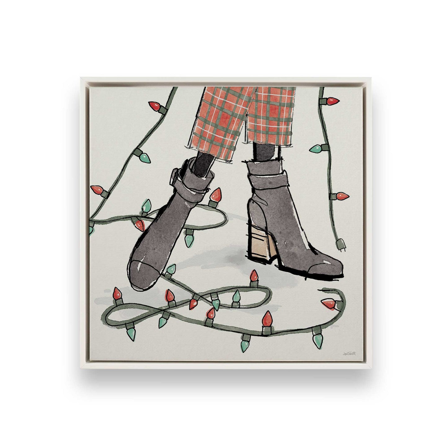 [Color:Opaque White], Picture of art in a White frame