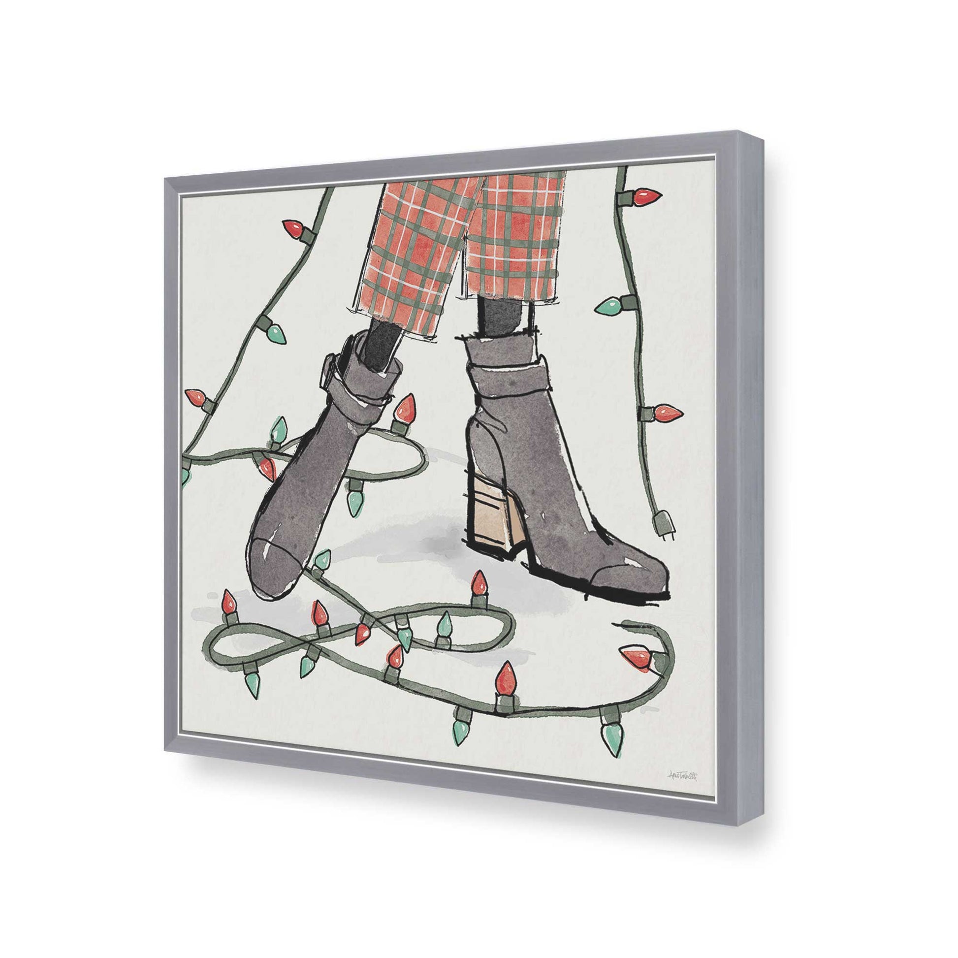 [Color:Polished Chrome], Picture of art in a Polished Chrome frame of the corner