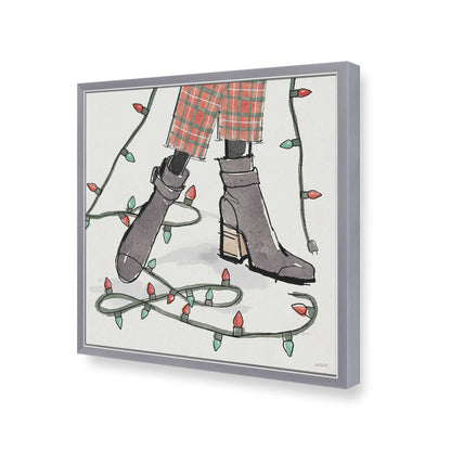 [Color:Polished Chrome], Picture of art in a Polished Chrome frame of the corner