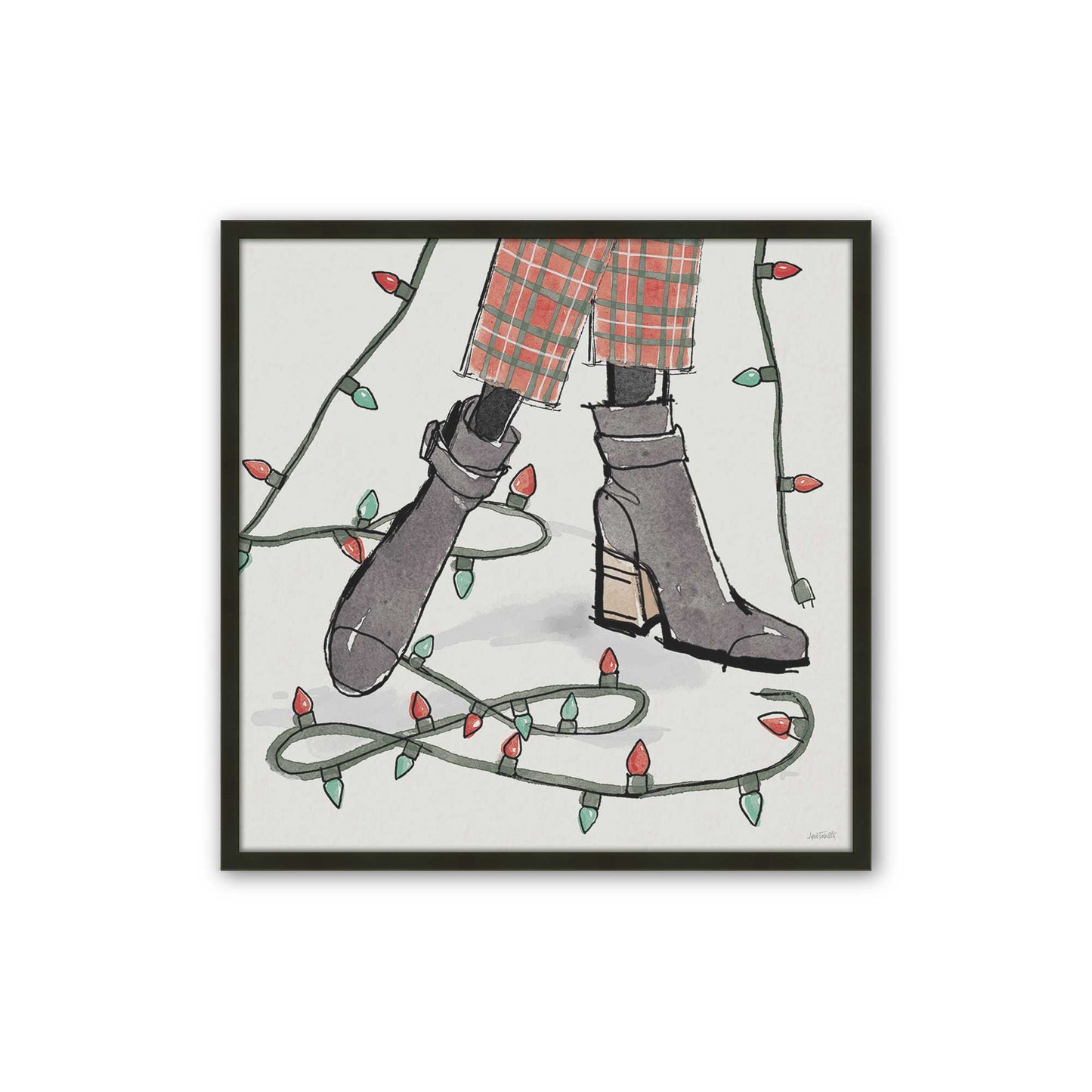 [Color:Satin Black], Picture of art in a Satin Black frame