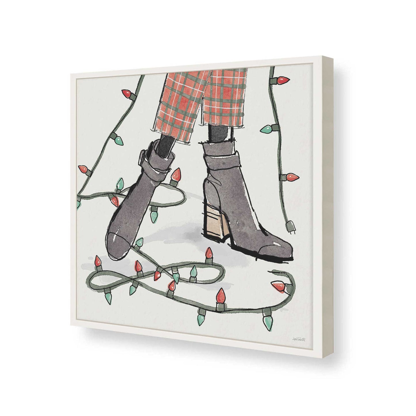 [Color:Opaque White], Picture of art in a Opaque White frame of the corner