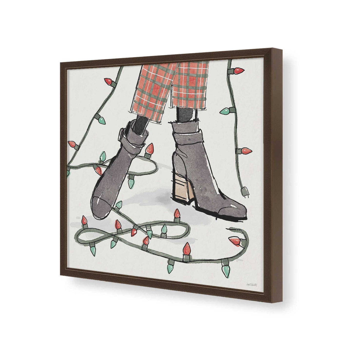 [Color:Espresso], Picture of art in a Espresso frame of the corner