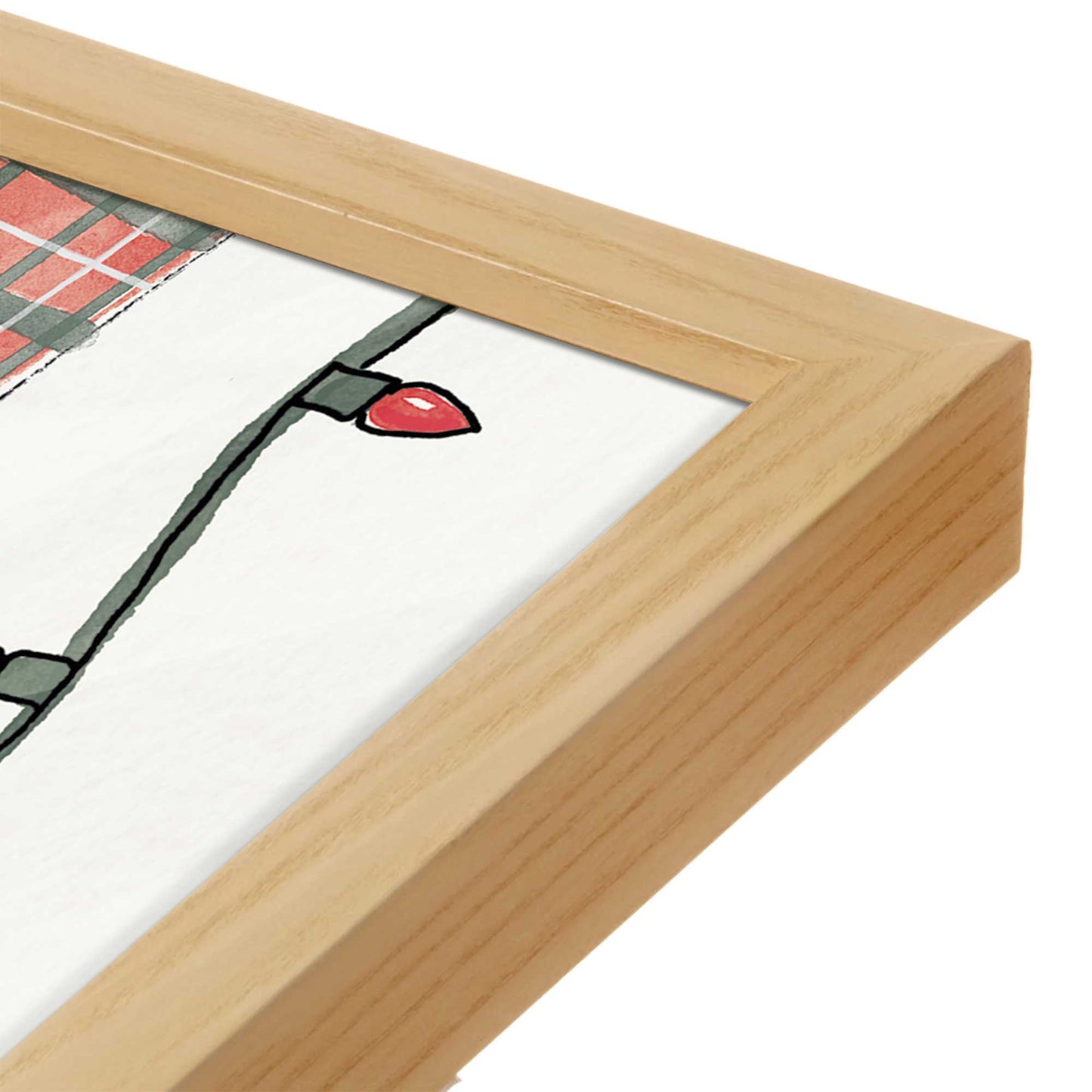 [Color:Espresso], Picture of art in a Espresso frame at an angle