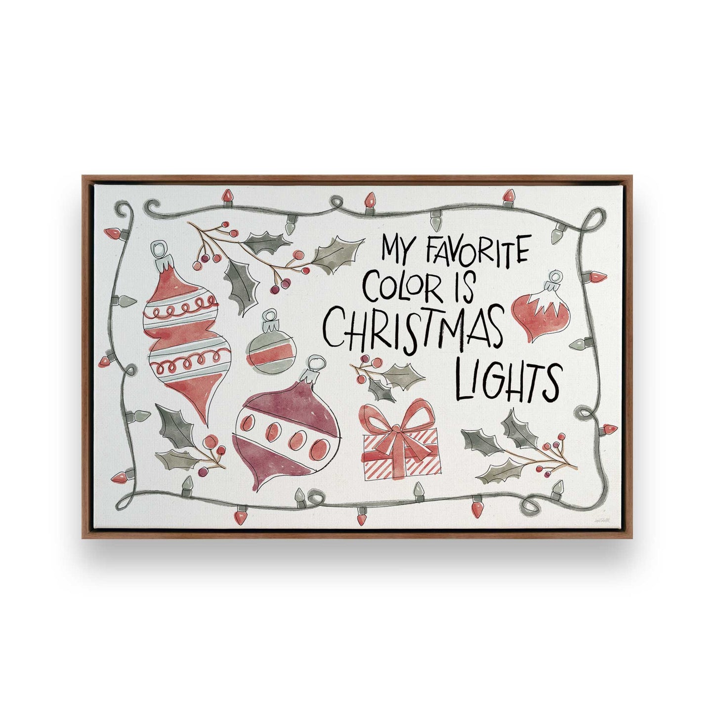 [Color:Walnut], Picture of art in a Walnut frame