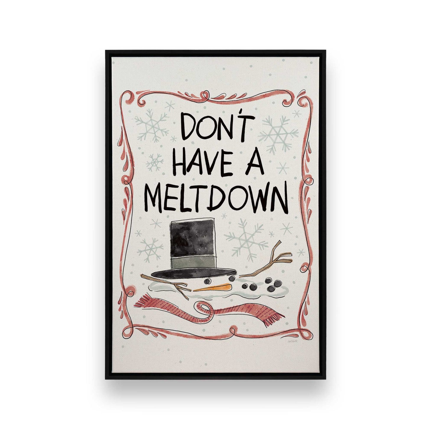 [Color:Satin Black], Picture of art in a Satin Black frame