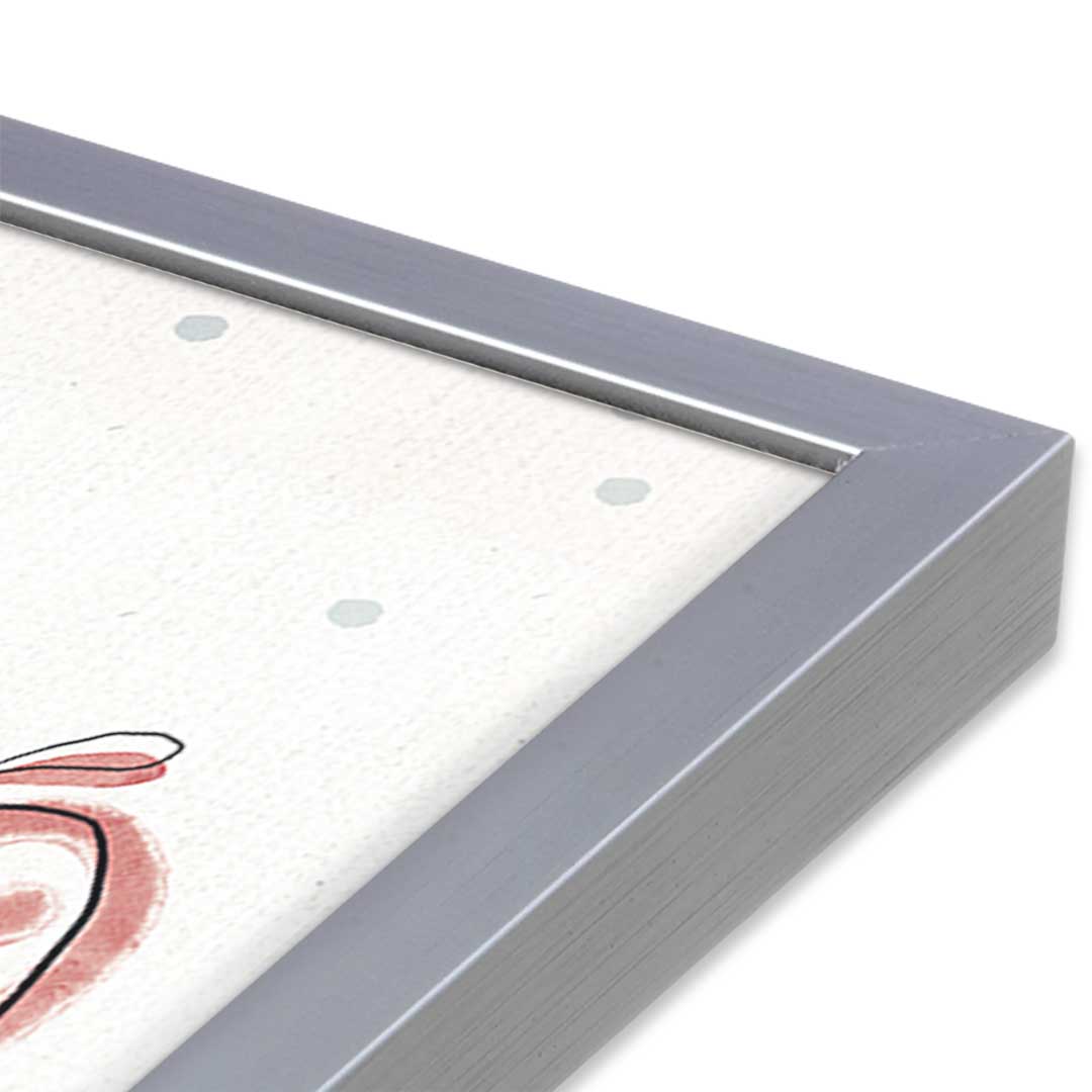 [Color:Polished Chrome], Picture of art in a Polished Chrome frame at an angle