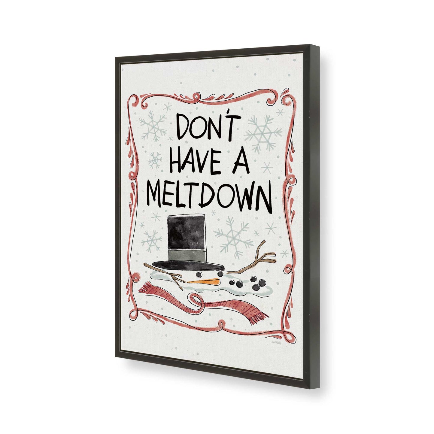 [Color:Satin Black], Picture of art in a Satin Black frame of the corner