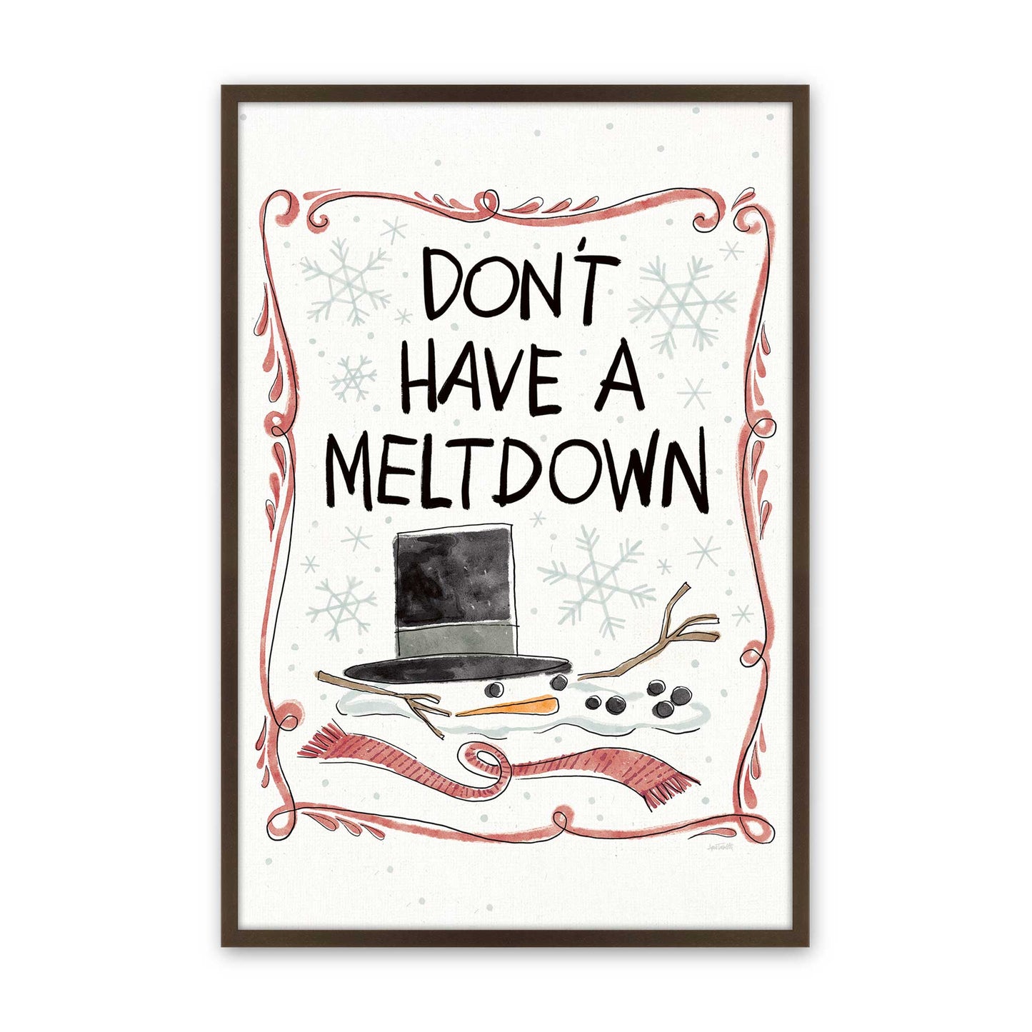 [Color:Brown], Picture of art in a Brown frame