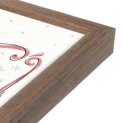 [Color:Walnut], Picture of art in a Walnut frame at an angle