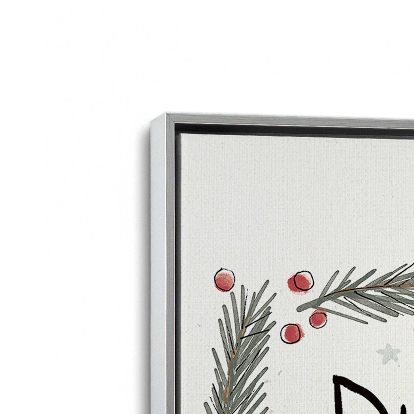 [Color:Polished Chrome], Picture of art in a Polished Chrome frame at an angle