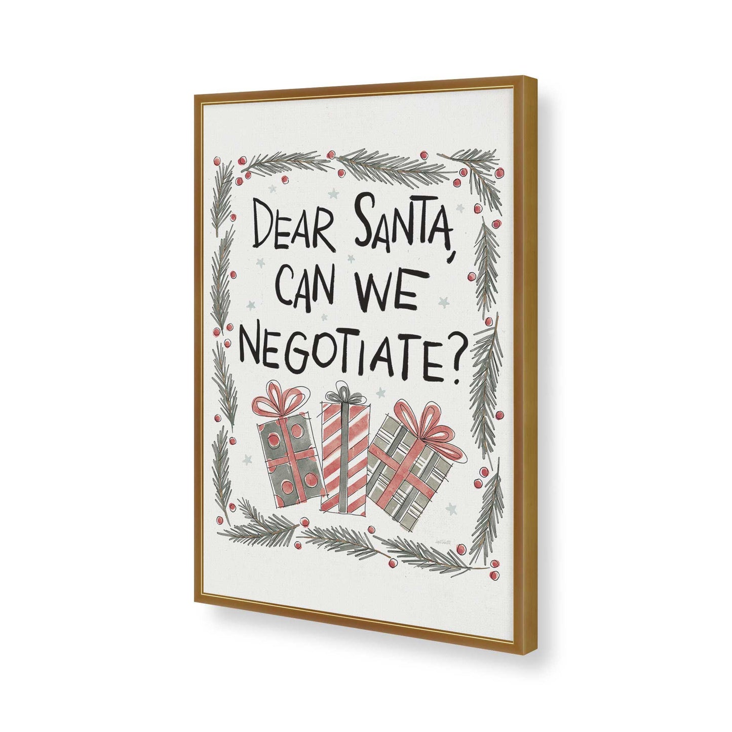 [Color:Polished Gold], Picture of art in a Polished Gold frame of the corner