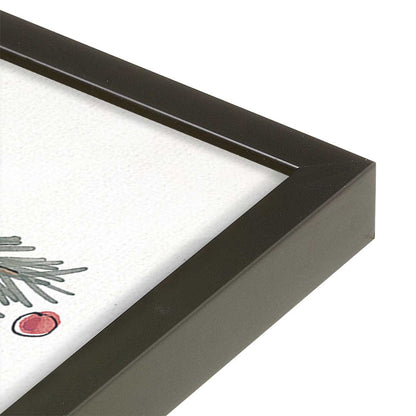 [Color:Satin Black], Picture of art in a Satin Black frame at an angle