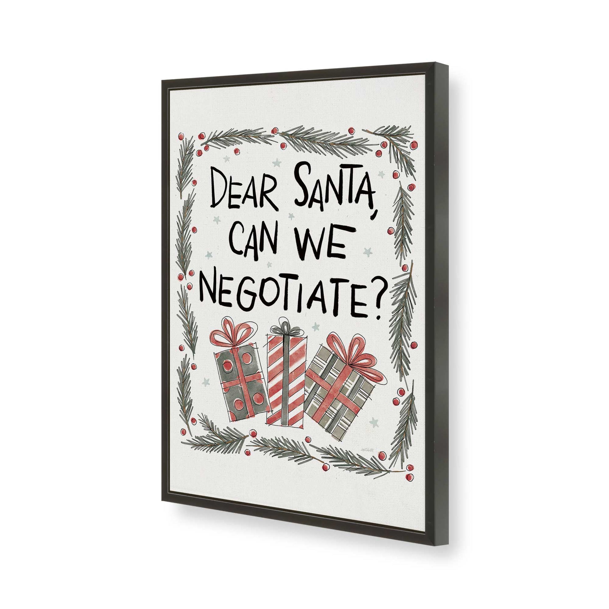 [Color:Satin Black], Picture of art in a Satin Black frame of the corner