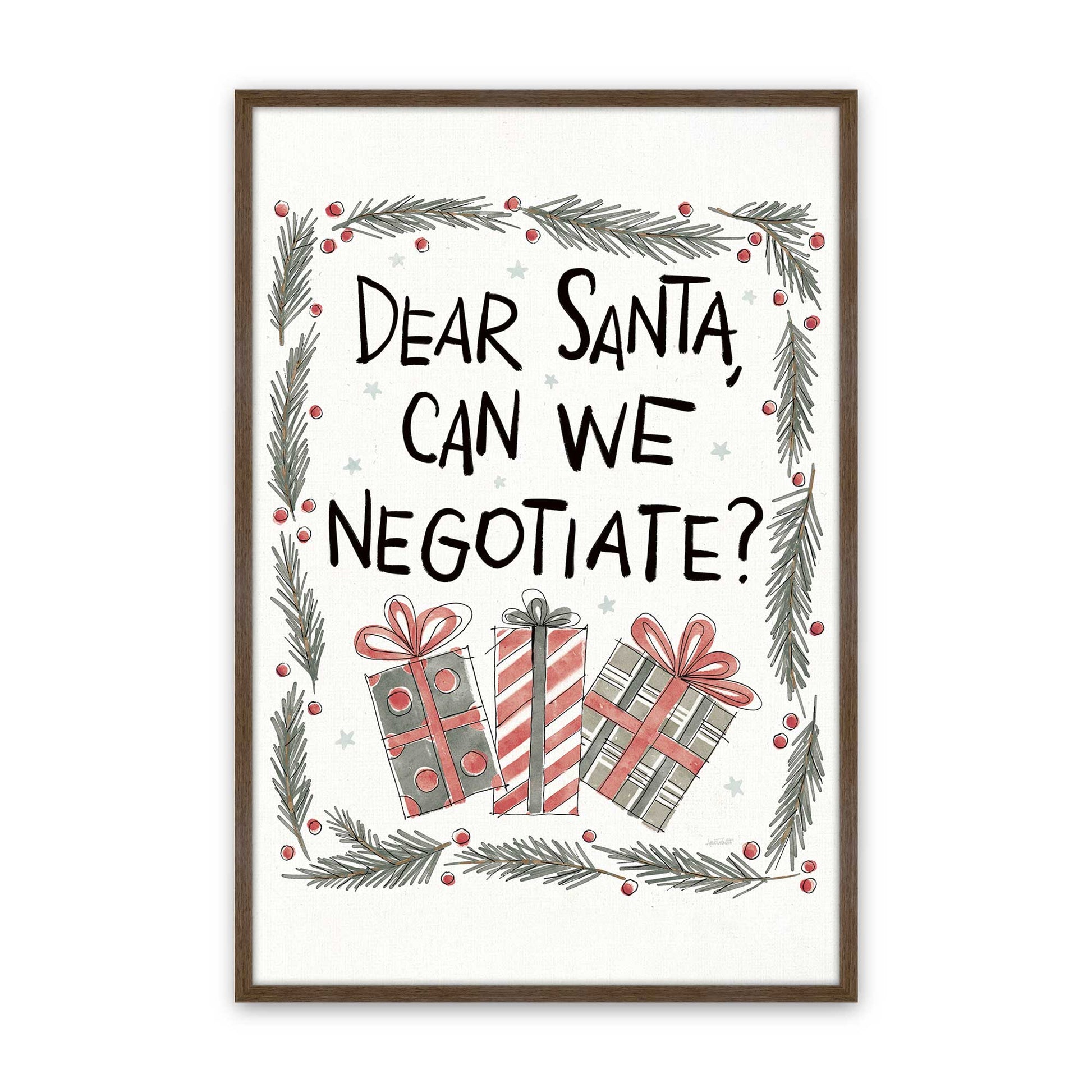 [Color:Walnut], Picture of art in a Walnut frame