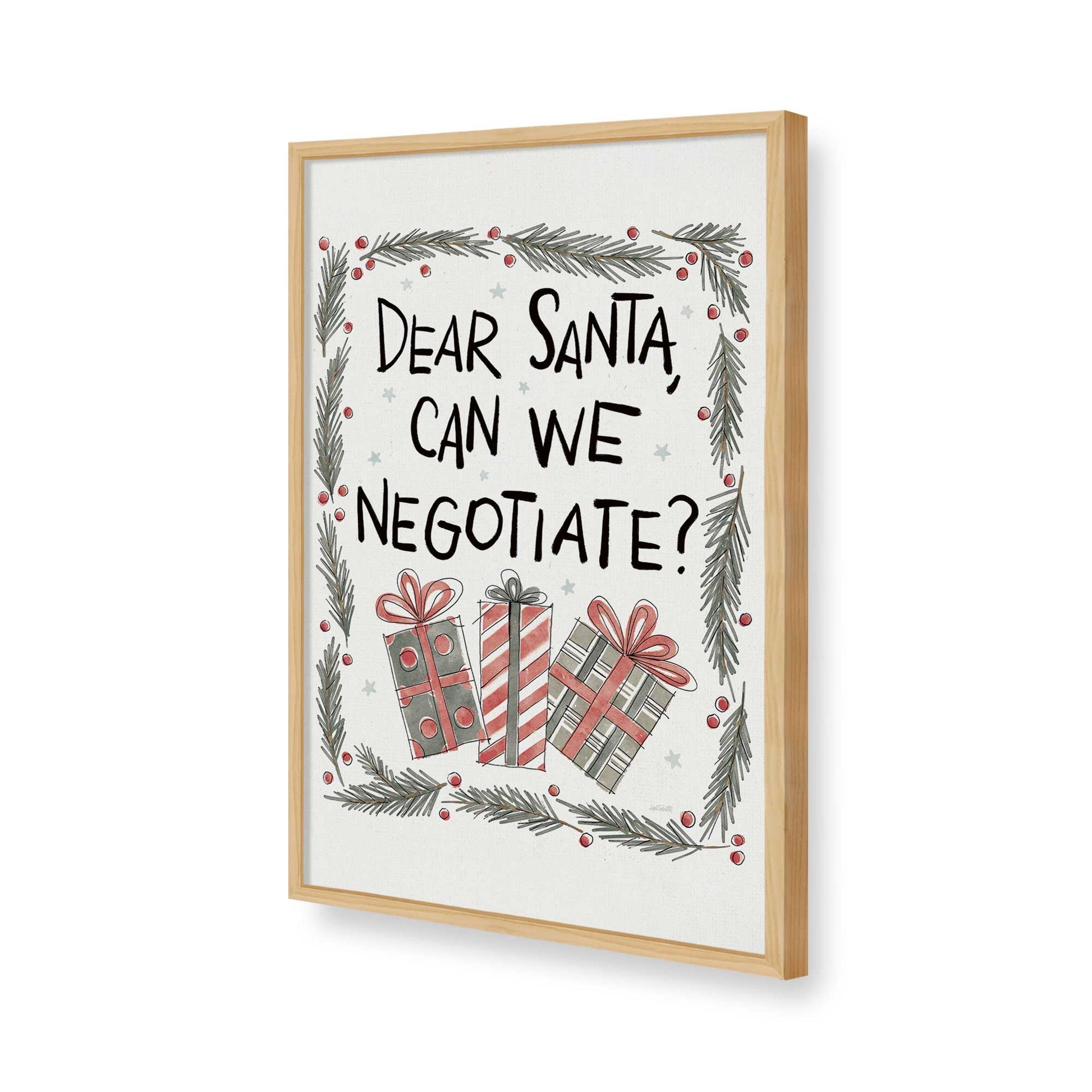 [Color:American Maple], Picture of art in a American Maple frame of the corner