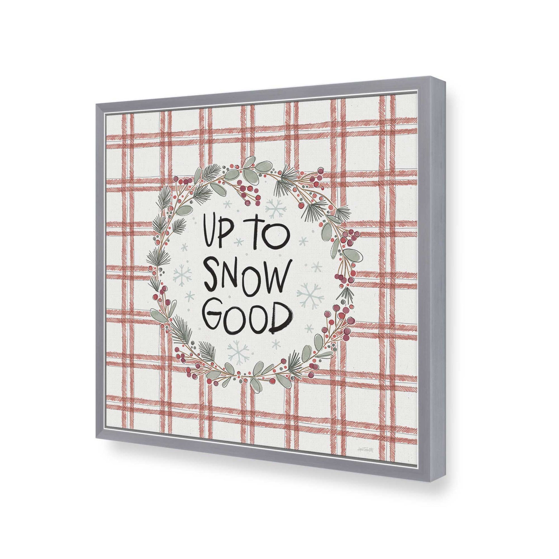 [Color:Polished Chrome], Picture of art in a Polished Chrome frame of the corner