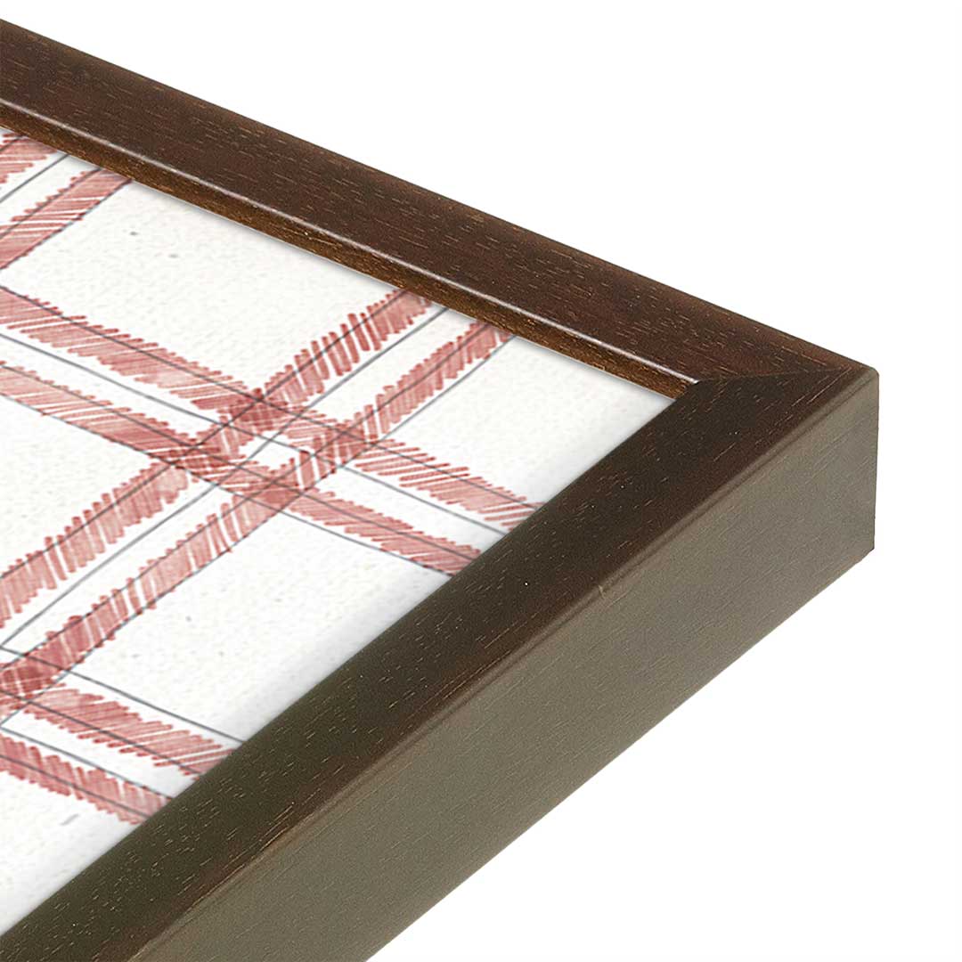 [Color:Espresso], Picture of art in a Espresso frame at an angle