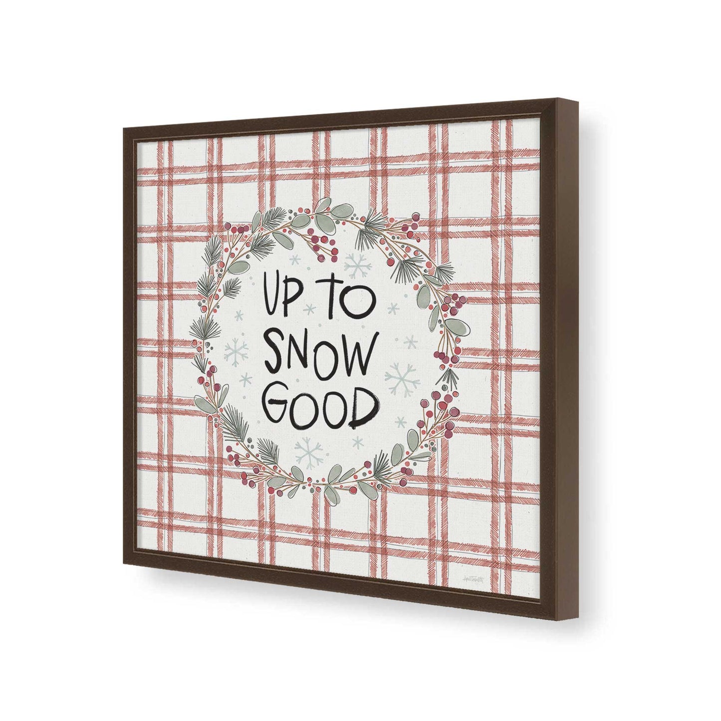 [Color:Espresso], Picture of art in a Espresso frame of the corner