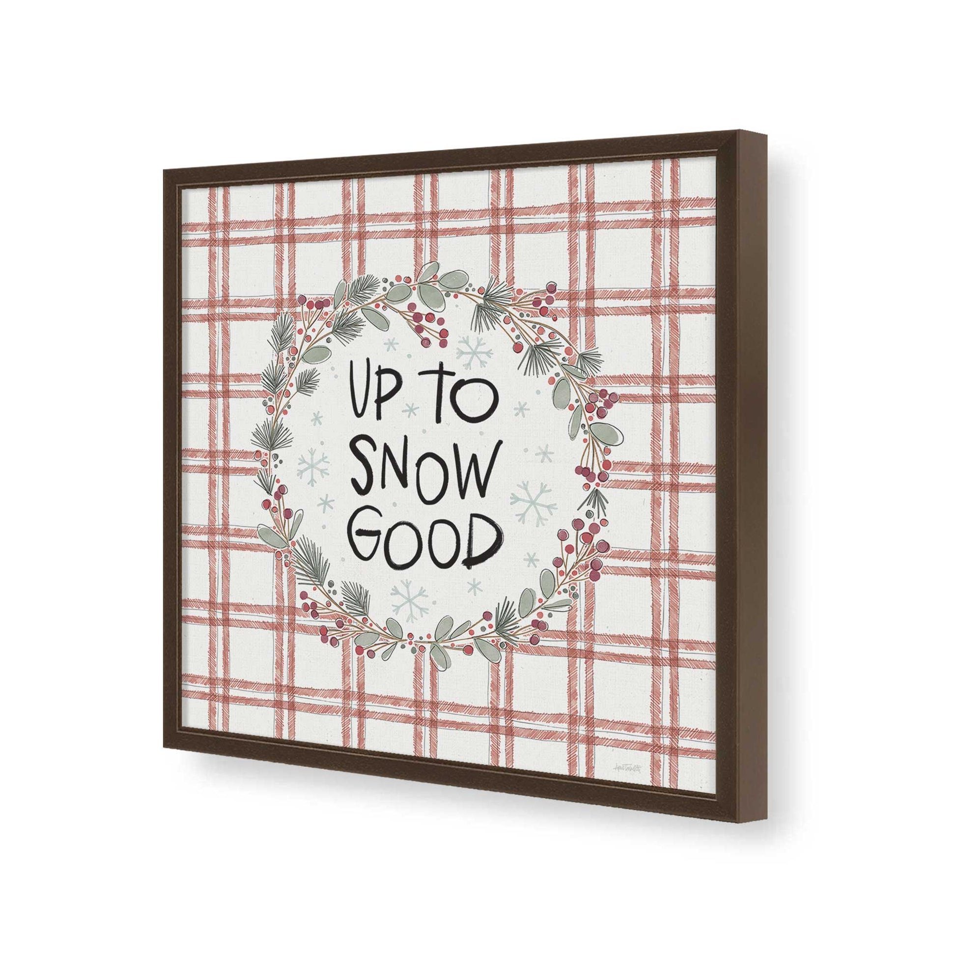 [Color:Espresso], Picture of art in a Espresso frame of the corner