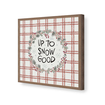 [Color:Walnut], Picture of art in a Walnut frame of the corner