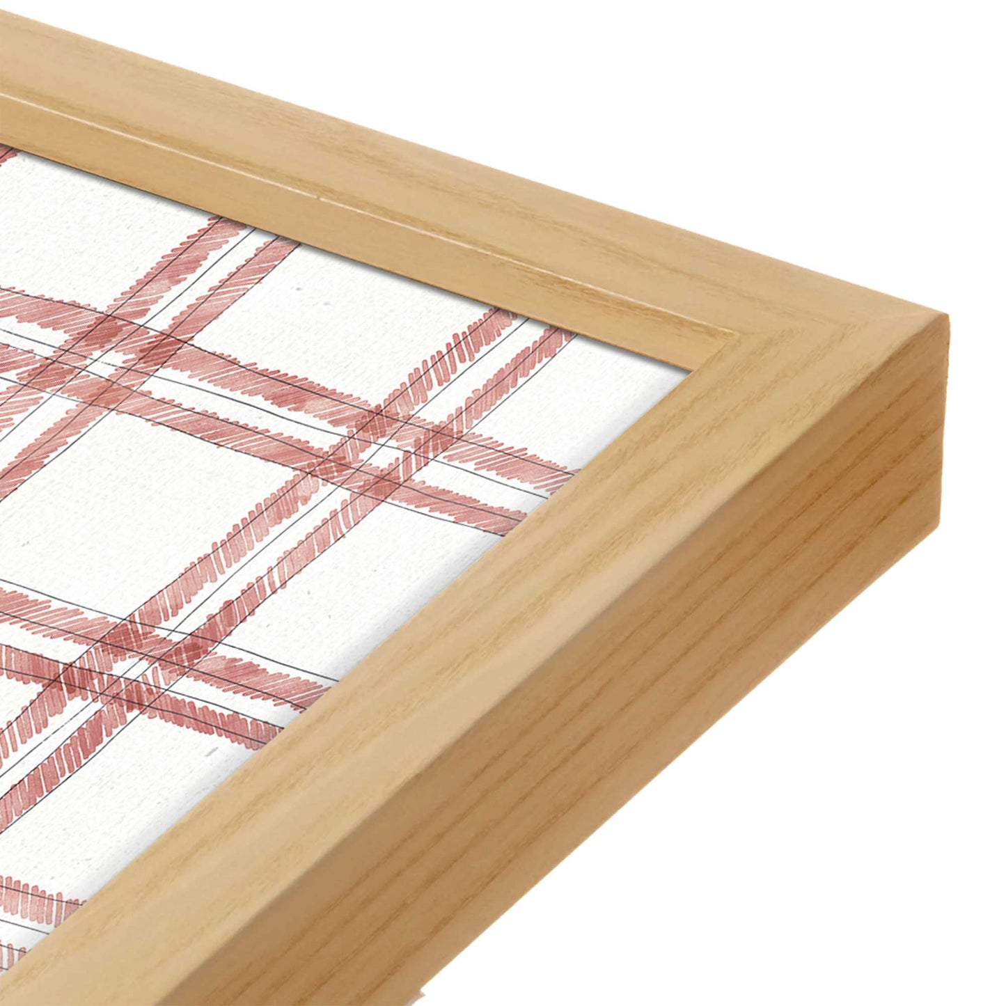 [Color:Espresso], Picture of art in a Espresso frame at an angle