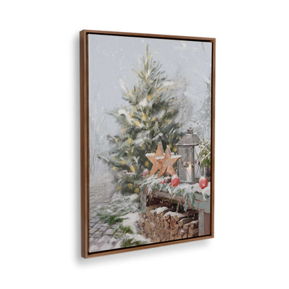 [Color:Walnut], Picture of the corner of the art