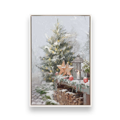 [Color:Opaque White], Picture of art in a White frame