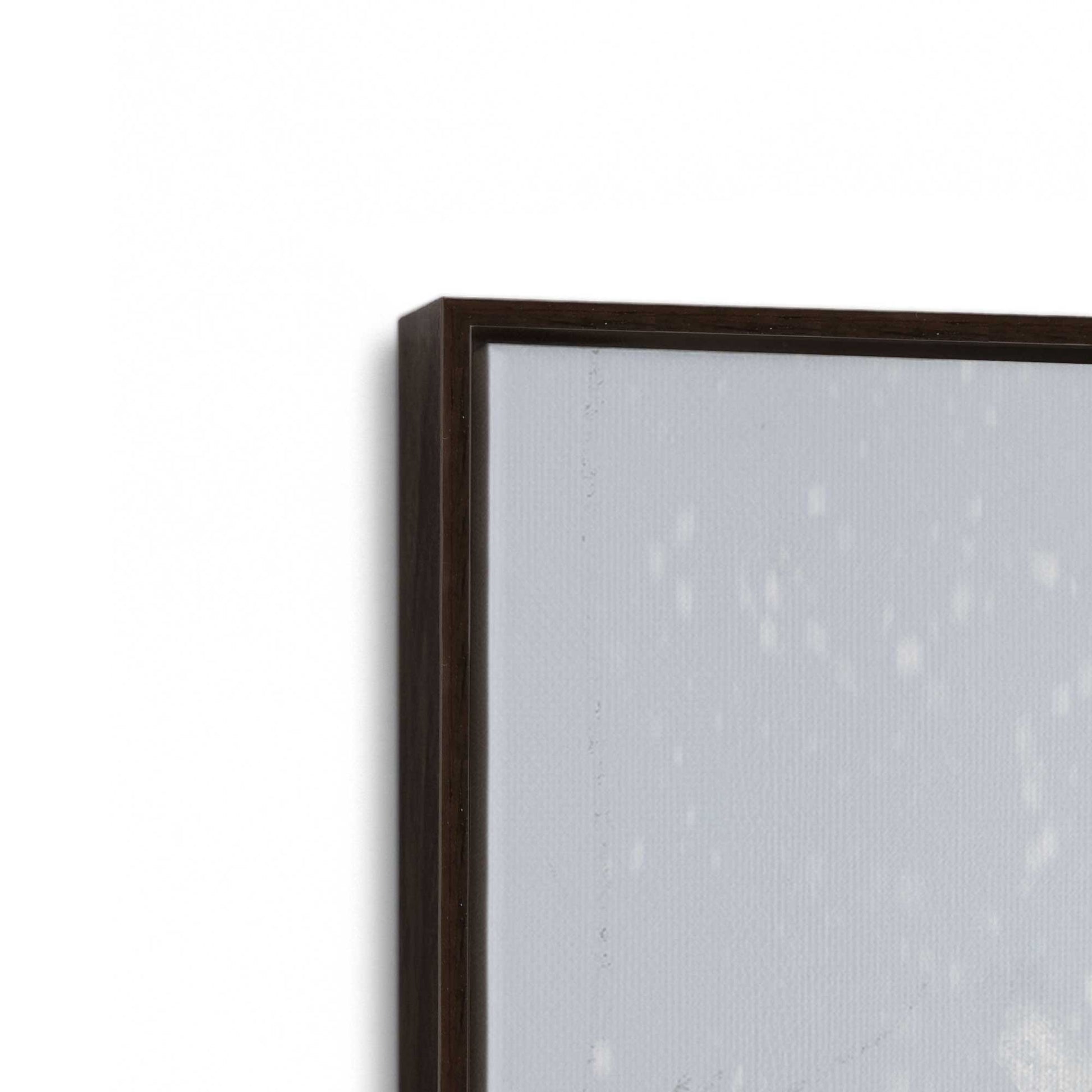 [Color:Espresso], Picture of art in a Espresso frame at an angle