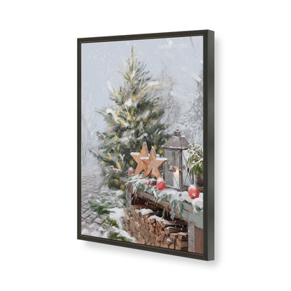 [Color:Satin Black], Picture of art in a Satin Black frame of the corner