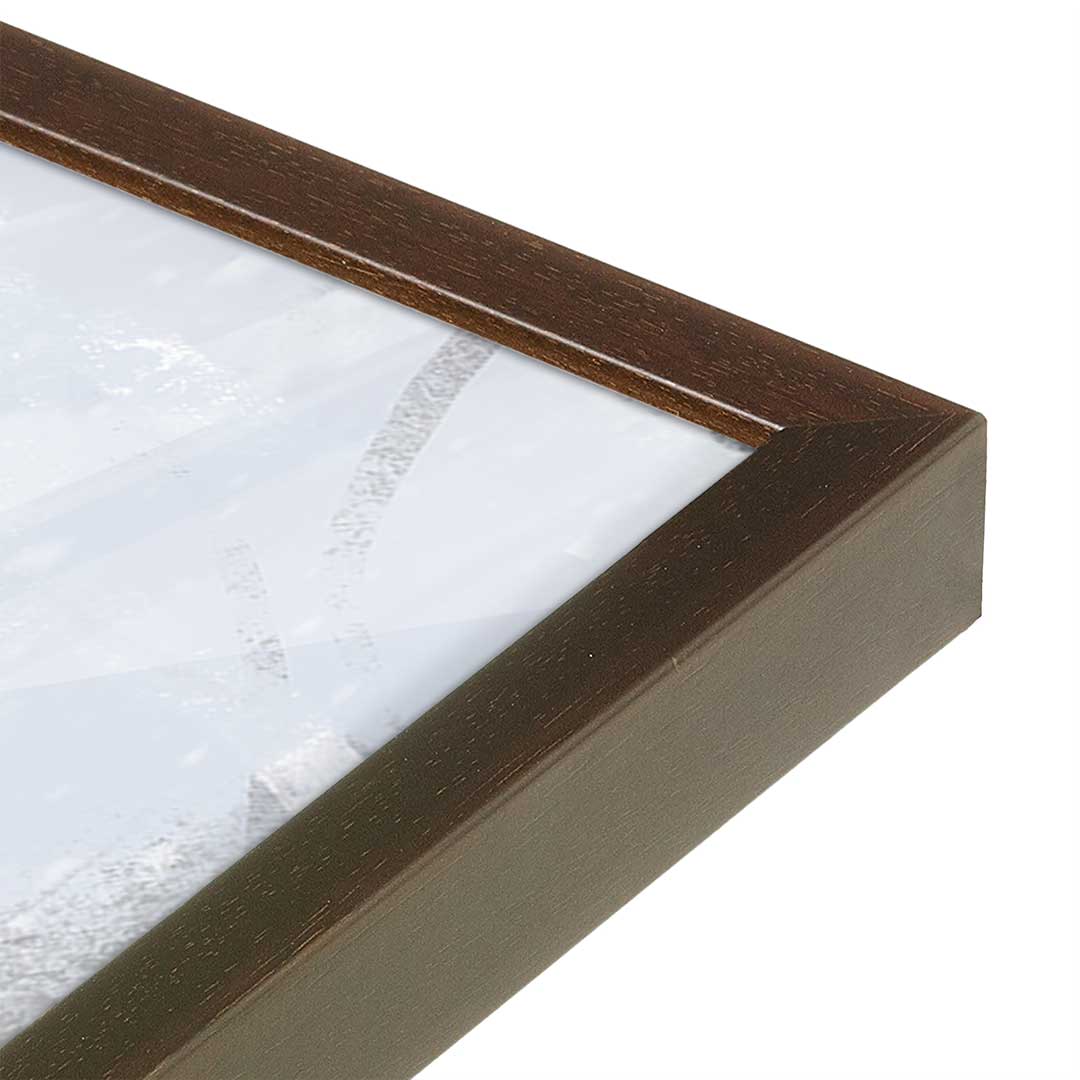 [Color:Belvinder Brown], Picture of art in a Belvinder Brown frame at an angle